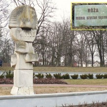 Róża - rzeźba na Cytadeli w Poznaniu. 
