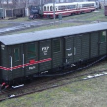 Wagon Bagażowo-pocztowy kursujący na trasie Rogowskiej Kolei Wąskotorowej