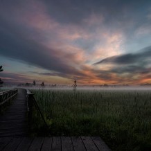 Jezioro Moszne o świcie