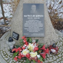 Kamień pamiątkowy honorujący Wacława Kopisto 