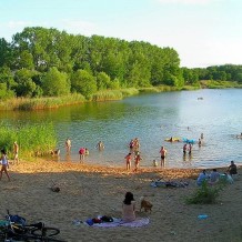 Plaża w Parku Milenijnym 