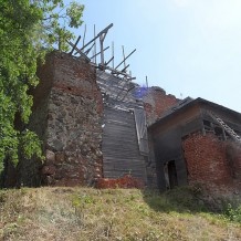 Ruiny średniowiecznego zamku w Nowym Jasińcu, w powiecie bydgoskim, w województwie kujawsko-pomorskim.