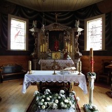 Kościół Podw. Krzyża Św. w Żołędowie. - wnętrze