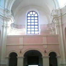 Balkon chóru w Kościele Benedyktynek