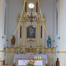 Oltarz koscioła pod wezwaniem Przemienienia Pańskiego w Mielniku