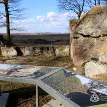 Fort pancerny GHW XV Borek w Siedliskach - ruiny tradytora