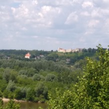 Widoczny zamek w Janowcu